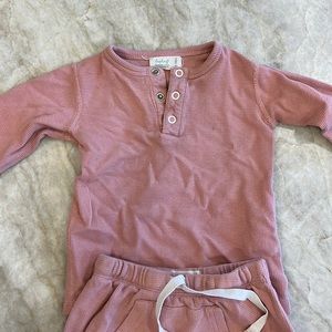 Sapling two piece pink matching set 12-18 months
